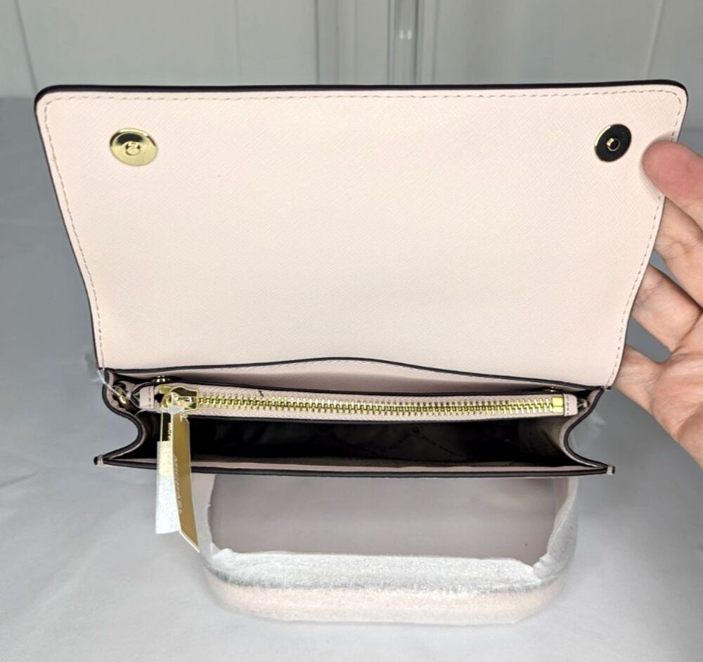 Michael Kors Jet Set Travel 3 in 1 Leather Crossbody - Powder Pink, NWT - Picture 3 of 8